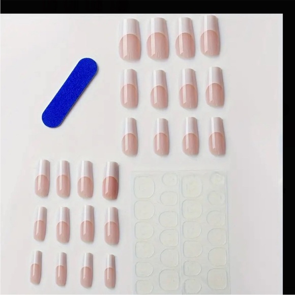 Elegant White French Manicure - Picture 2 of 8